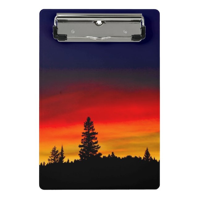 Yellowstone Sunset Mini Clipboard (Front)