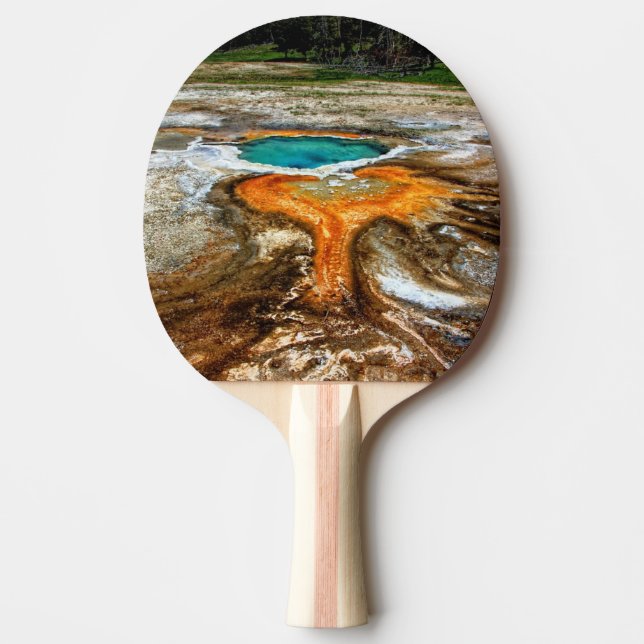 Yellowstone Thermal Pool Ping Pong Paddle (Front)