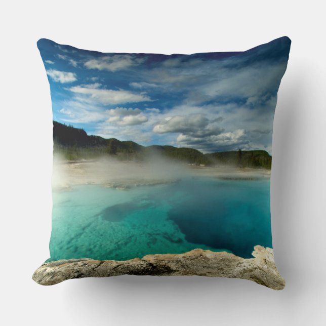Yellowstone Throw Pillow (Front)