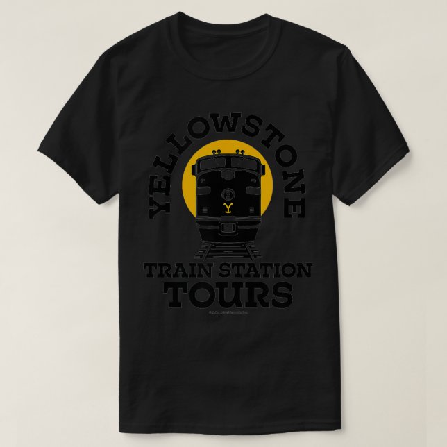 Yellowstone Train Station Tours  T-Shirt (Design Front)