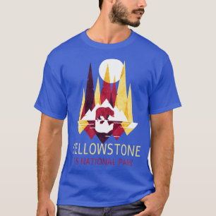 Yellowstone US National Park Backpacking Climbing  T-Shirt