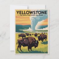 Yellowstone Vintage Travel Poster