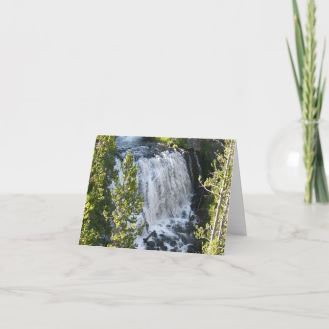 Yellowstone Waterfall Card (Front)