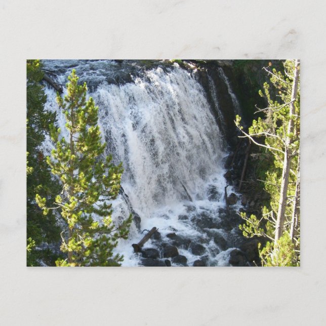 Yellowstone Waterfall Postcard (Front)
