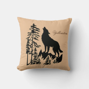 Yellowstone Wolf Pillow