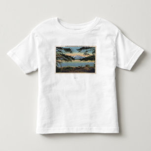 Yellowstone, WY - Yellowstone Lake and Colter Toddler T-shirt