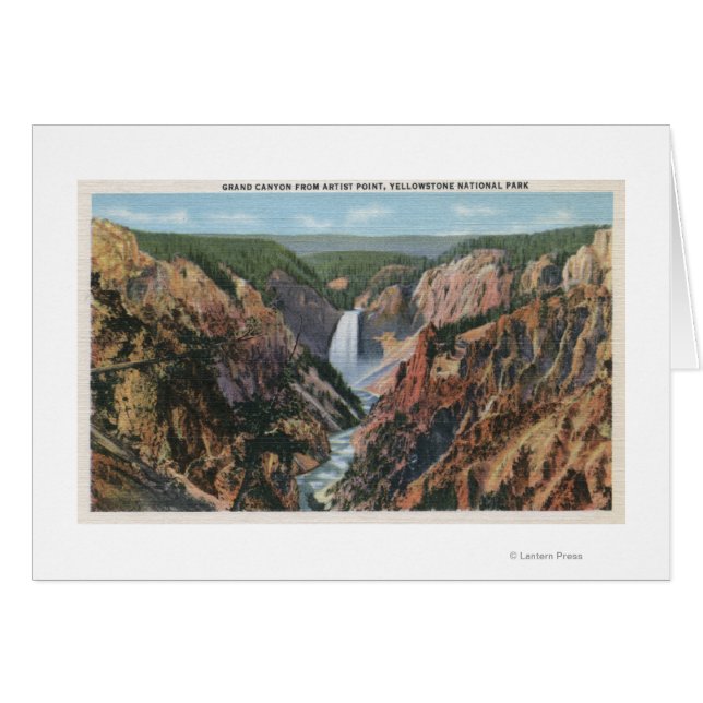 Yellowstone, WYfrom Artist's Point (Devant horizontal)