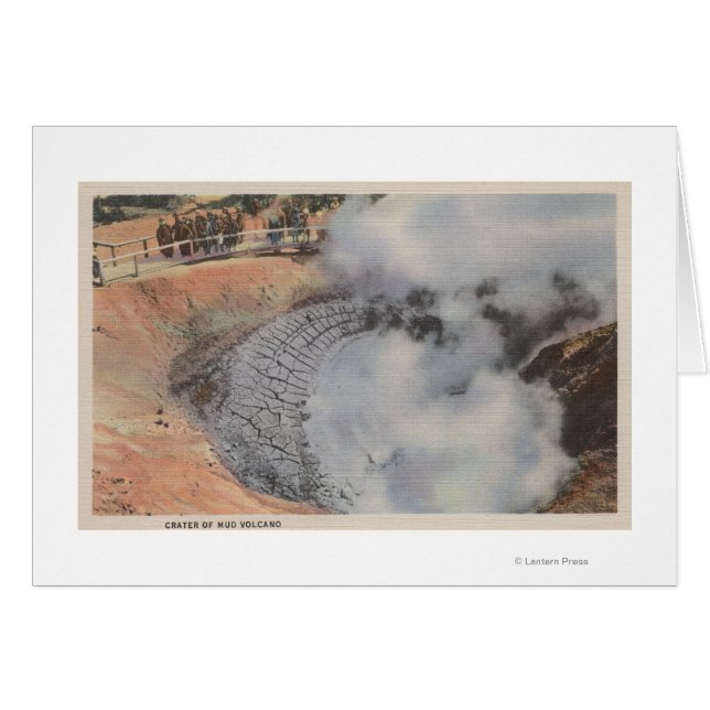 Yellowstone, WYView du cratère du volcan de boue (Devant horizontal)
