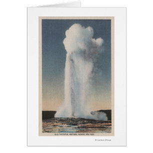 Yellowstone, WYView of Old Faithful Erupting