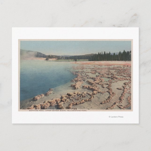 Yellowstone, WYView of Sapphire Pool Postcard (Front)