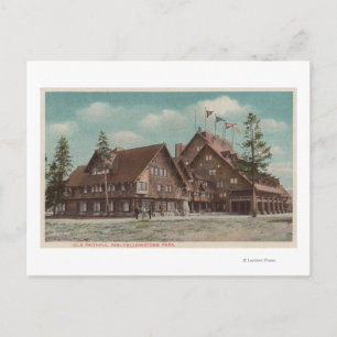 Yellowstone, WYView of Whole Old Faithful Inn Postcard