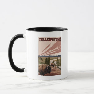 YellowstoneBison Scene Mug