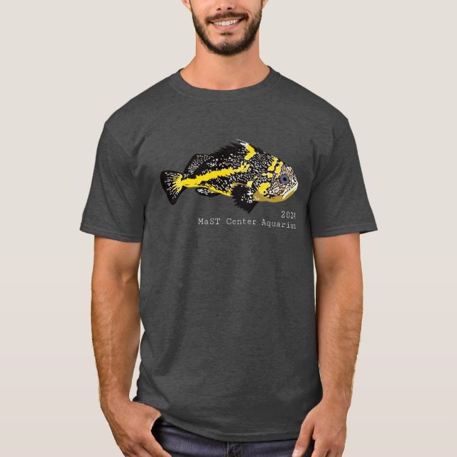 Yellowstripe Rockfish - Basic Dark T-Shirt (Front)