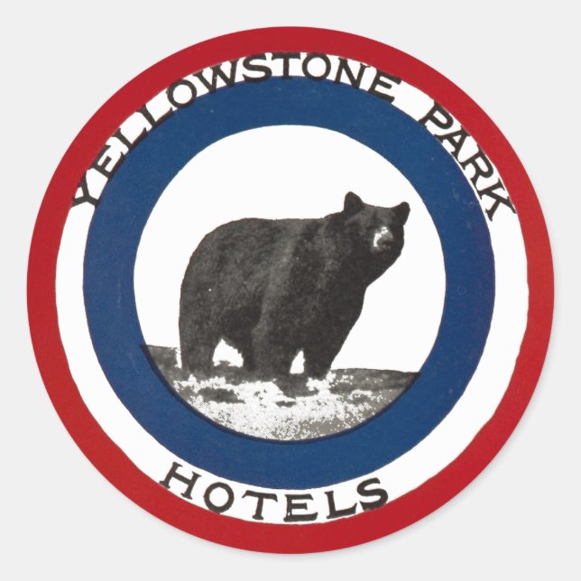 Yelowstone Park Hotels Classic Round Sticker (Front)