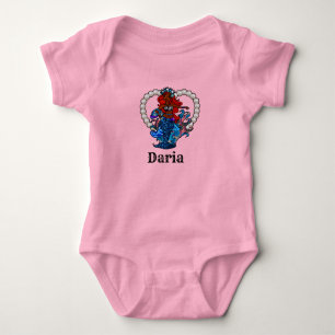 Yemaya African black mermaid Baby Bodysuit