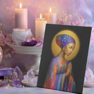 Yemaya Goddess of Love Protection Healing Portrait Pedestal Sign