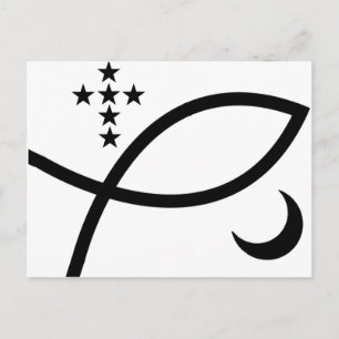 Yemaya Veve in Black Postcard