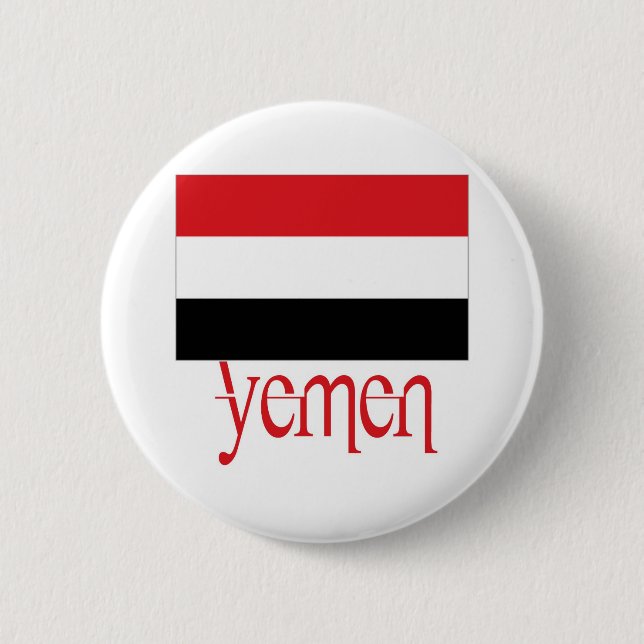 Yemen 2 Inch Round Button (Front)