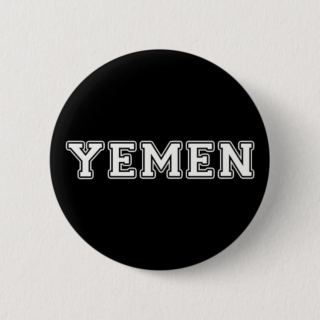 Yemen 2 Inch Round Button (Front)