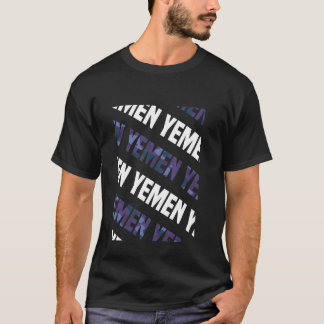 Yemen Camo Pattern Purple Camouflage T-Shirt