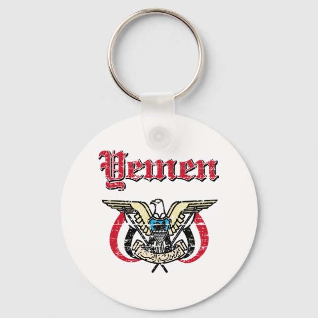 Yemen coat of arms designs keychain (Front)