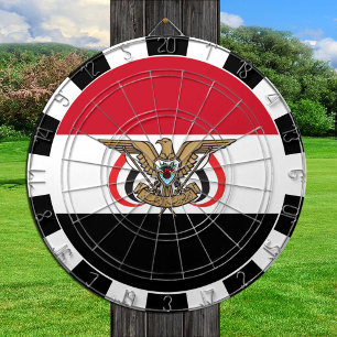Yemen Dartboard, game board, Yemeni Flag Dartboard