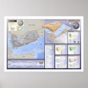 Yemen Detailed Map - 2002 Poster
