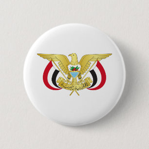 yemen emblem 2 inch round button