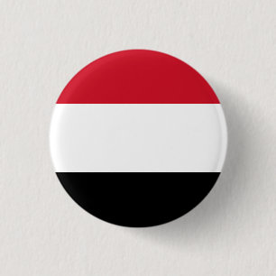 Yemen Flag 1 Inch Round Button