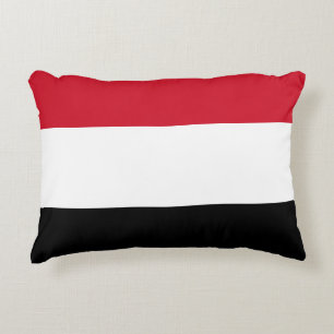 Yemen Flag Accent Pillow