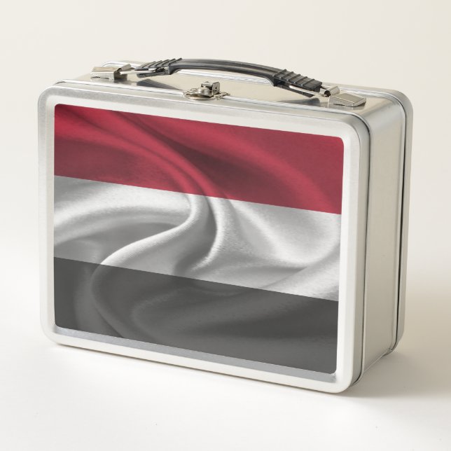 Yemen Flag Metal Lunch Box (Front)