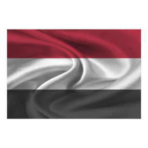 Yemen Flag Photo Print