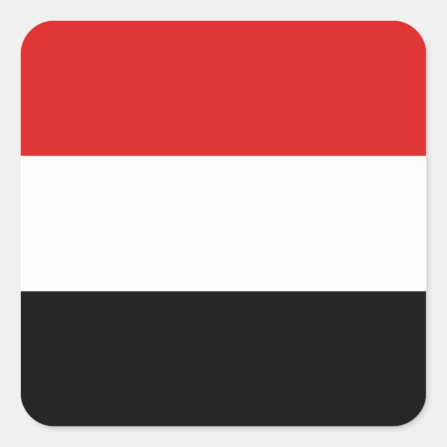 Yemen Flag Sticker (Front)