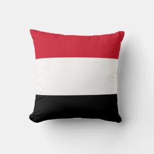 Yemen Flag Throw Pillow