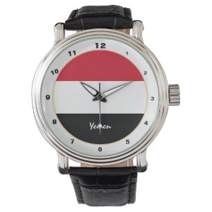 Yemen Flag & Yemen trendy fashion /design watch