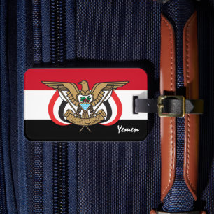 Yemen Luggage Tags, patriotic Yemeni Flag Tag