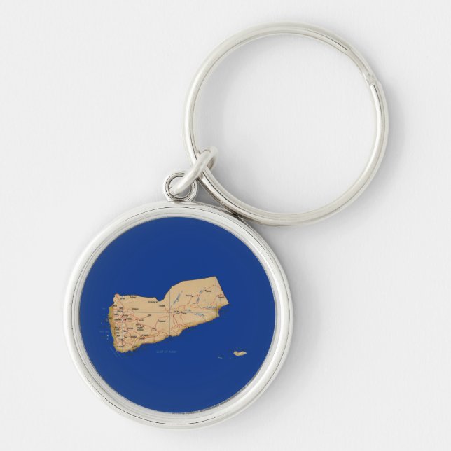 Yemen Map Keychain (Front)