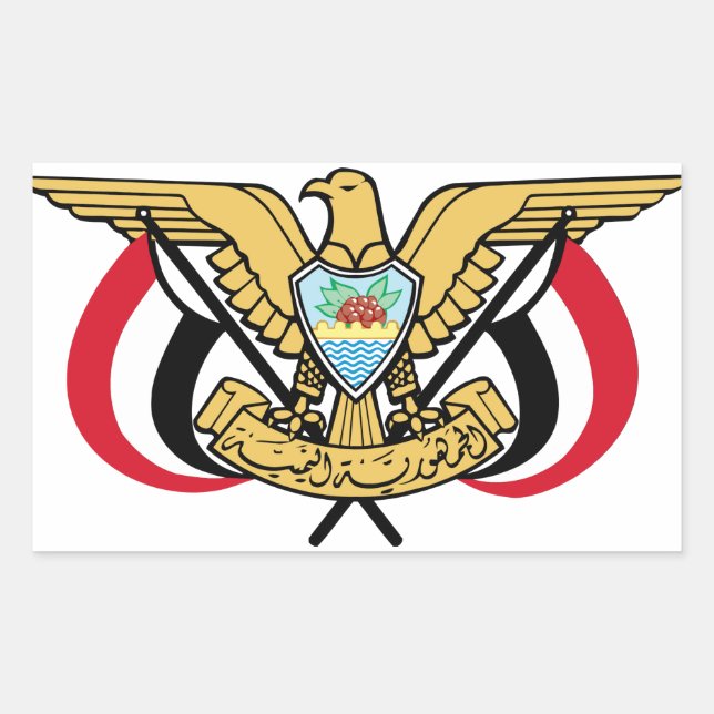 Yemen National Emblem Sticker (Front)
