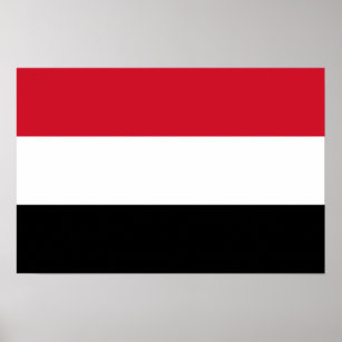 Yemen National Flag Poster