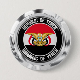 Yemen Round Emblem 3 Inch Round Button