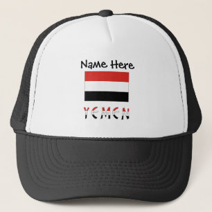 Yemen Yemeni Flag Personalized  Trucker Hat