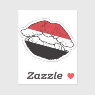 Yemen Yemeni Lipstick Love Flag