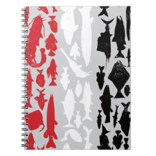Yemeni Flag Made of Fish – Fishing Design Notebook