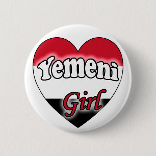 Yemeni Girl 2 Inch Round Button