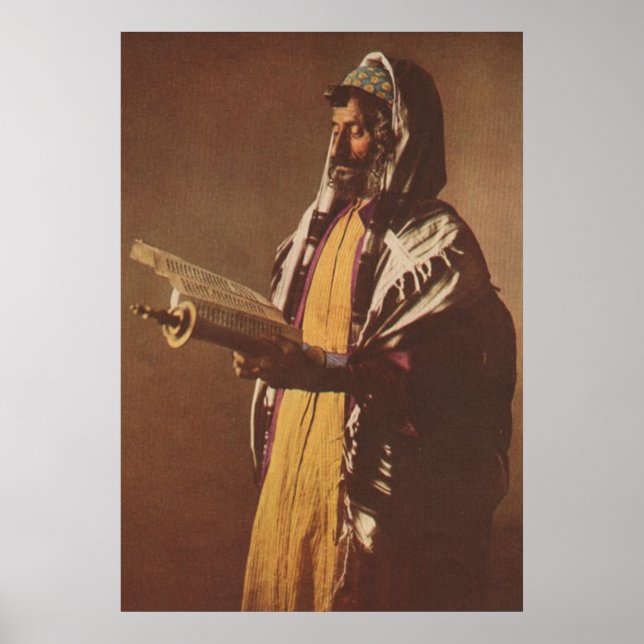 Yemeni Jew, 1914 Nat'l Geographic Mag Illustration Poster (Front)