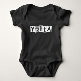 Yenta Yiddish Humour Baby Bodysuit
