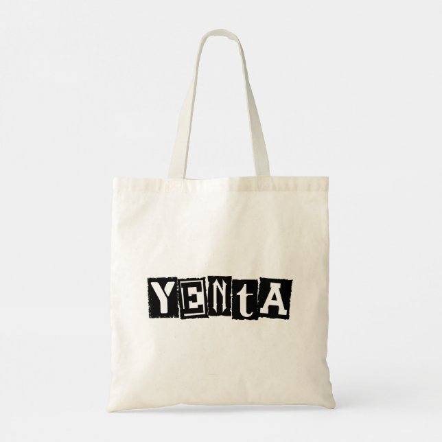Yenta Yiddish Humour Tote Bag (Back)
