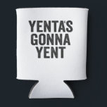 Yenta's Gonna Yent Funny Jewish Hanukkah Holiday Can Cooler<br><div class="desc">Funny, santa, hanukkah, menorah, jewish, jew, gift, birthday, passover</div>