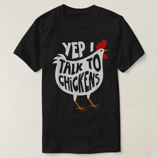 Yep I Talk To Chickens Shirt Cute Chicken Buffs Te (Design Front)