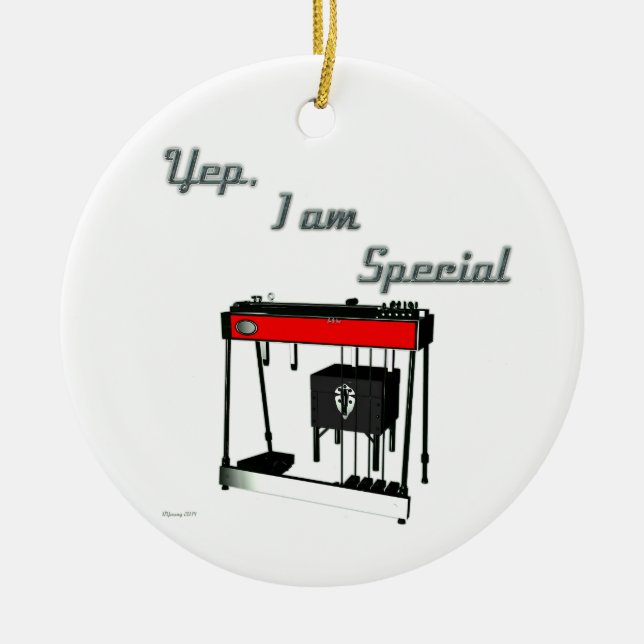 Yep I'm Special - Pedal Steel Guitar Ceramic Ornament (Front)